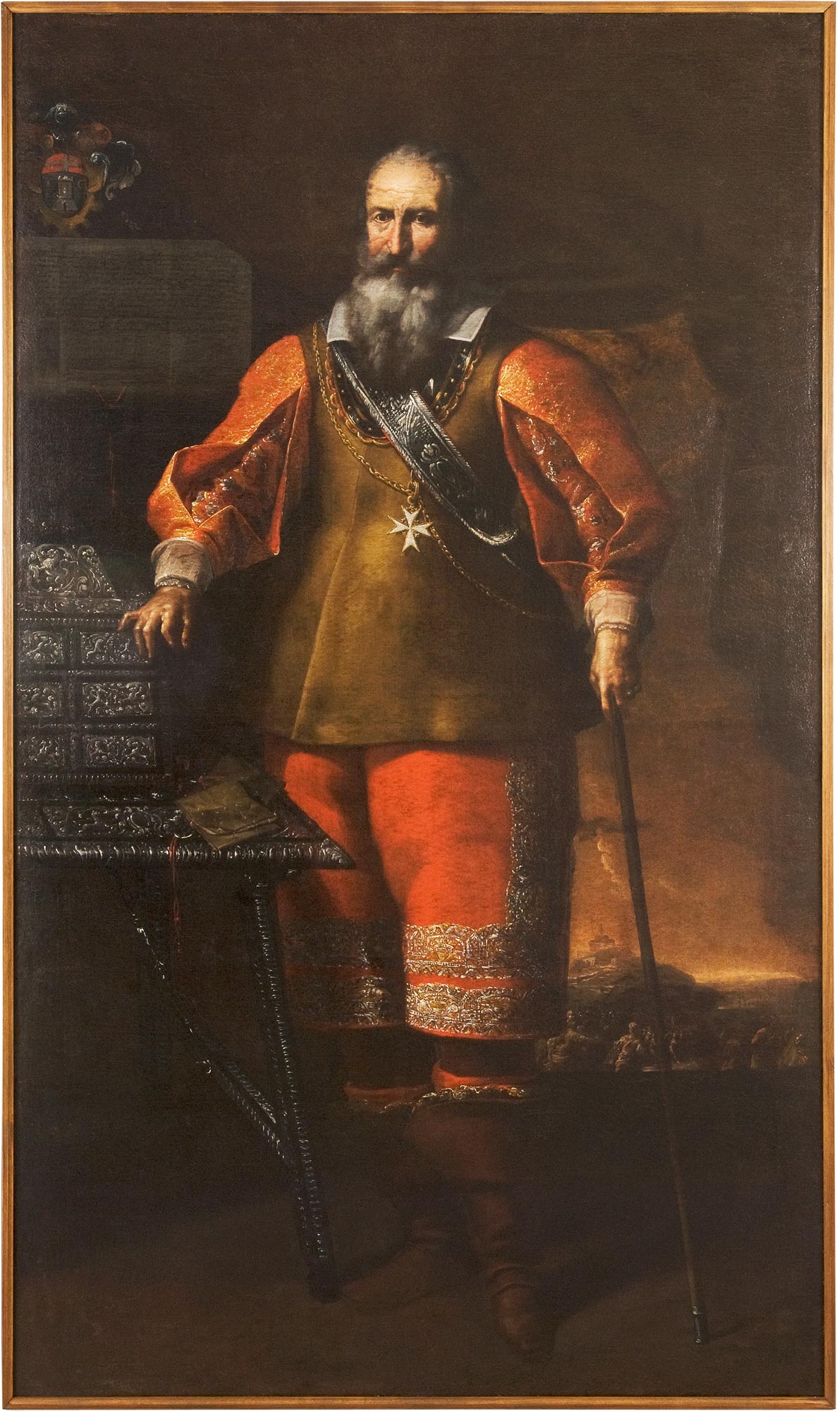 Gian Giacomo Inchiocco detto Barbelli, Ritratto di Alessandro Zanchi (1646 Â– 1656 circa; olio su tela, 235 x 138 cm;  Varallo, Pinacoteca, Collezione Remogna)
