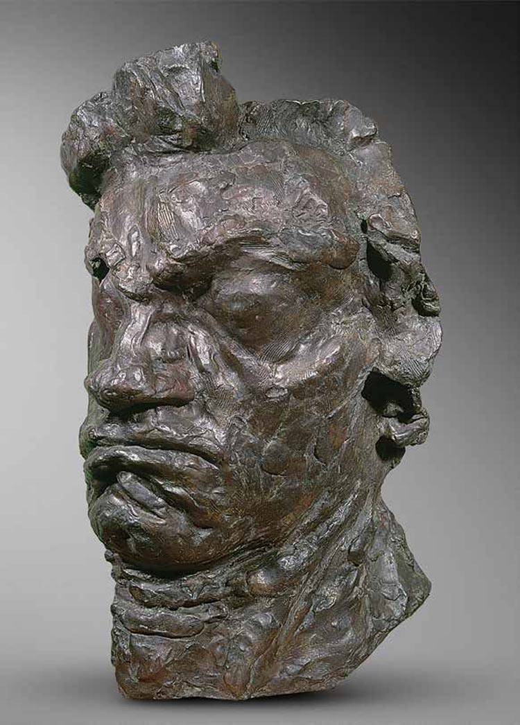 Émile-Antoine Bourdelle, Beethoven, grand masque tragique, variante (1900; bronzo, 74,6 x 49 x 37 cm; Parigi, Musée Bourdelle)
 Émile-Antoine Bourdelle, Beethoven, grand masque tragique, variante (1900; bronzo, 74,6 x 49 x 37 cm; Parigi, Musée Bourdelle)
