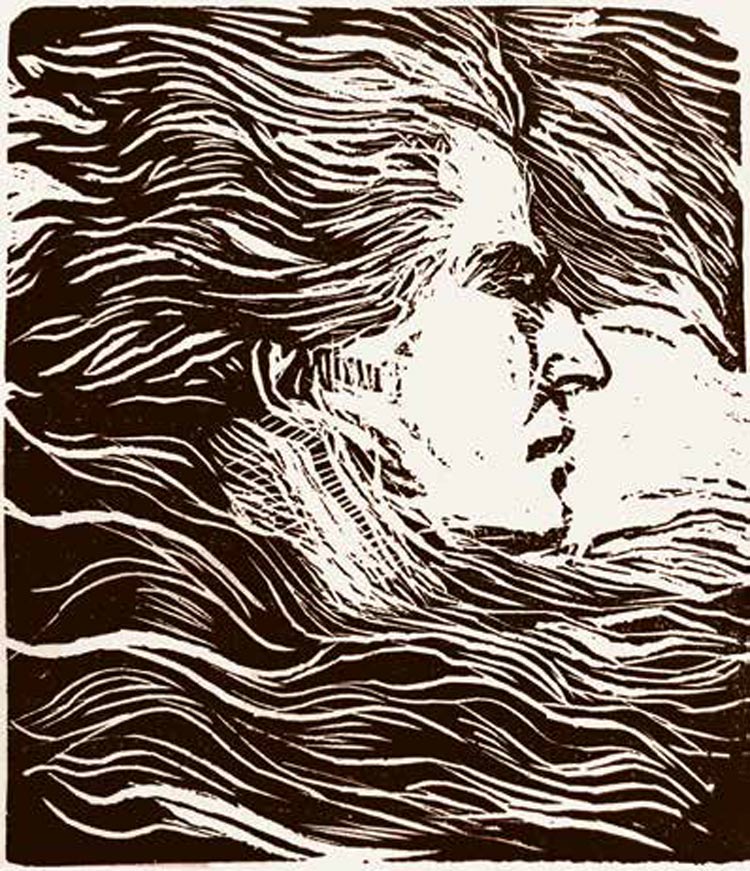 Giovanni Costetti, [Ludwig van Beethoven] (1905 circa, in Giuseppe Vannicola, De profundis clamavi ad te, Édition de la Revue du Nord, Firenze 1905, p. [34], libro, stampa tipografica, 84 x 75 mm; Roma, Collezione F.P.)
