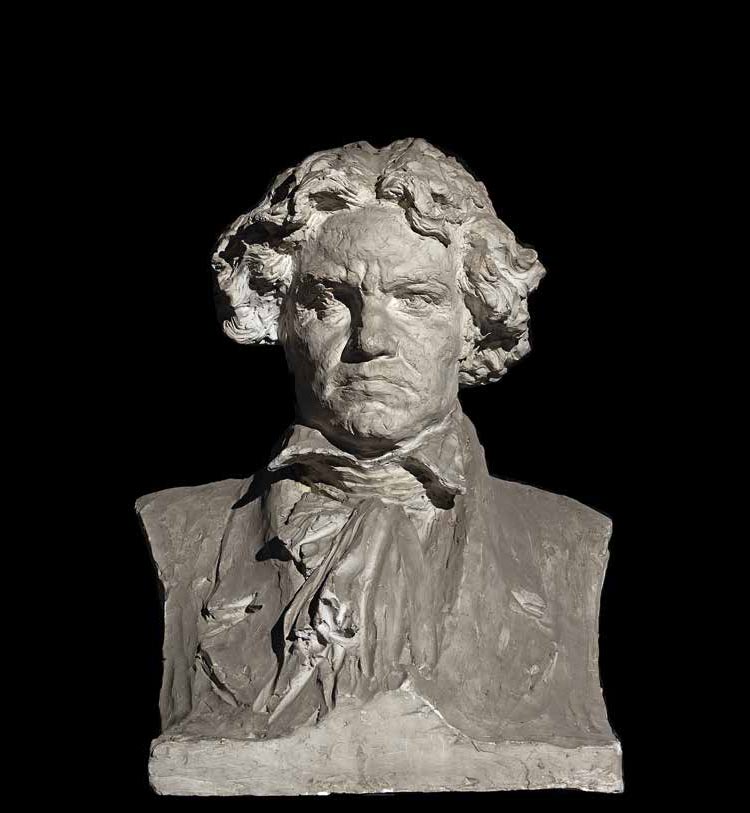 Leonardo Bistolfi, Busto di Beethoven (1897 circa; gesso, 58 x 40 x 40 cm; Casale Monferrato, Museo Civico e Gipsoteca Leonardo Bistolfi)
 Leonardo Bistolfi, Busto di Beethoven (1897 circa; gesso, 58 x 40 x 40 cm; Casale Monferrato, Museo Civico e Gipsoteca Leonardo Bistolfi)