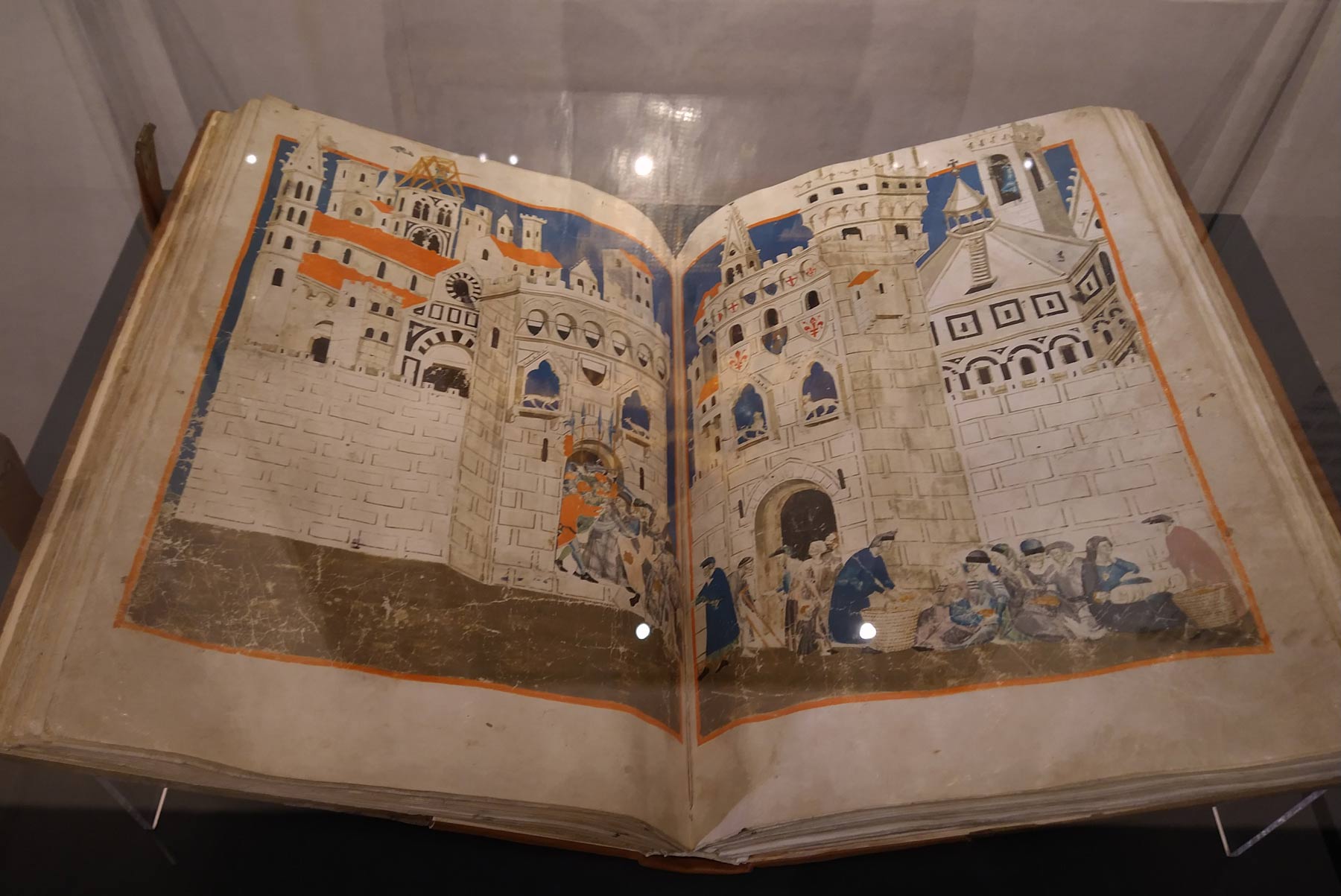 Copista di Vat (copista), Maestro delle effigi domenicane (miniatore), Libro del Biadaiolo (Firenze, Biblioteca Medicea Laurenziana, Tempi 3, f. 58r: Firenze accoglie i poveri)
 Copista di Vat (copista), Maestro delle effigi domenicane (miniatore), Libro del Biadaiolo (Firenze, Biblioteca Medicea Laurenziana, Tempi 3, f. 58r: Firenze accoglie i poveri)