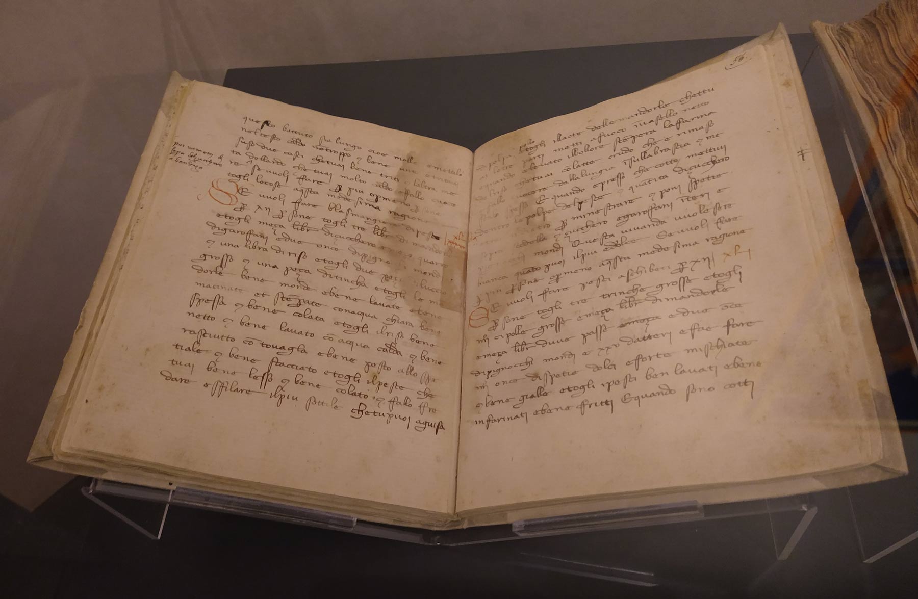 Libro di ricette culinarie (Firenze, Biblioteca Riccardiana, 1071, f. 55v)
 Libro di ricette culinarie (Firenze, Biblioteca Riccardiana, 1071, f. 55v)