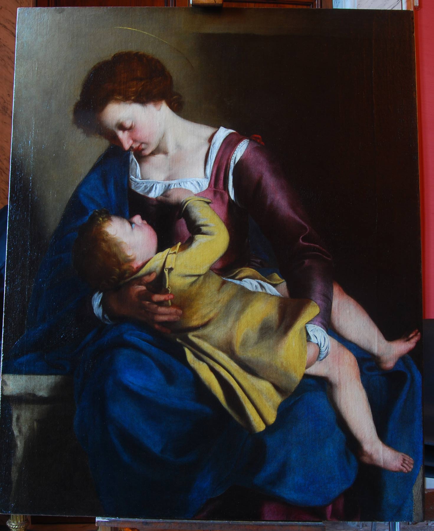 Orazio Lomi Gentileschi, Madonna col Bambino (1600 circa; olio su tela, 131 x 91 cm; Roma, Gallerie Nazionali di Arte Antica, Palazzo Corsini)
 Orazio Lomi Gentileschi, Madonna col Bambino (1600 circa; olio su tela, 131 x 91 cm; Roma, Gallerie Nazionali di Arte Antica, Palazzo Corsini)
