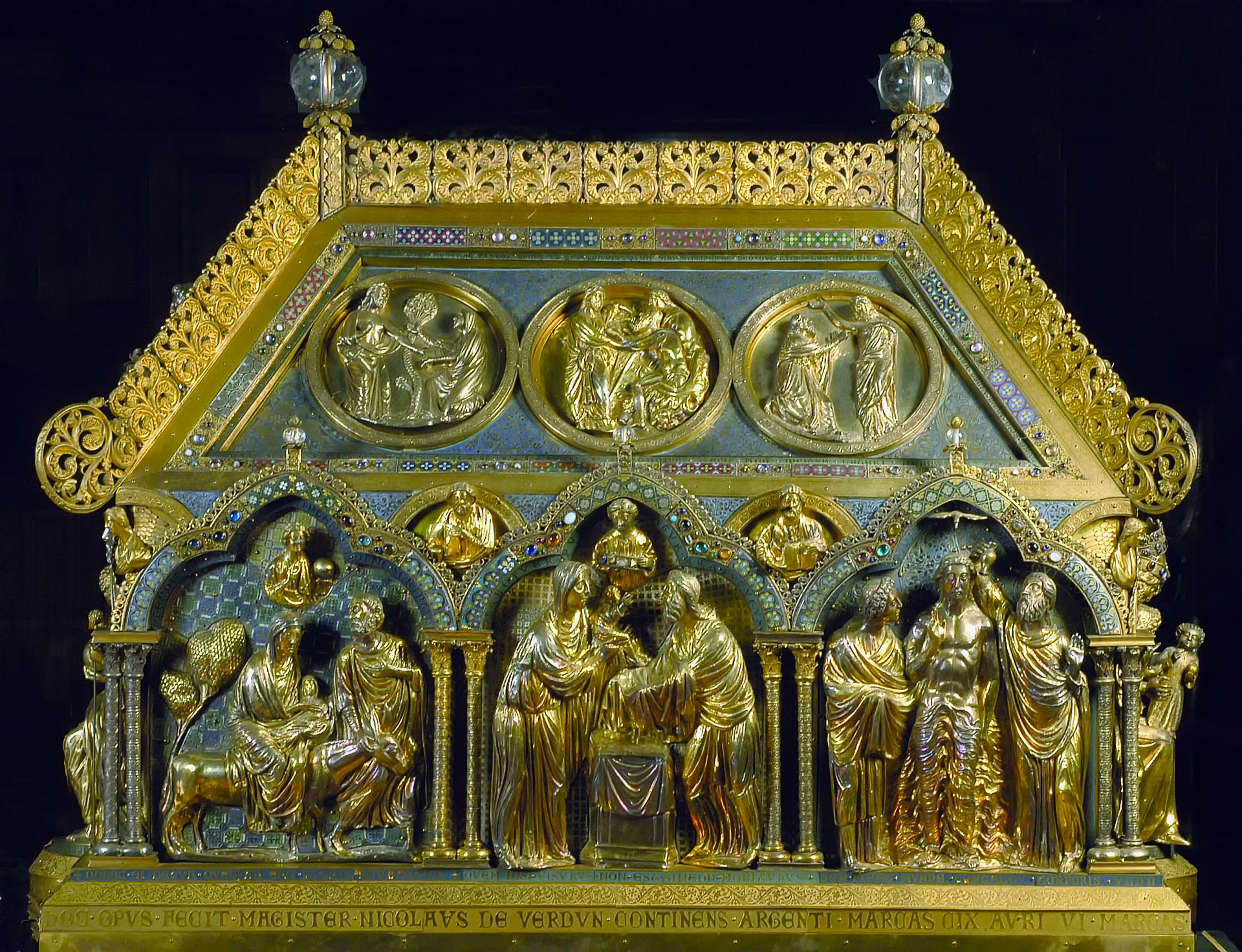 Nicolas de Verdun, Reliquiario di Tournai (1205; Tournai, Notre-Dame)
