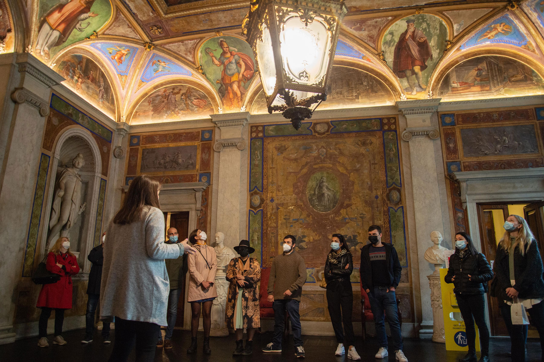 Pubblico all'edizione primavera 2021 dei Rolli Days (Palazzo Interiano Pallavicino). © Stefano Bucciero
