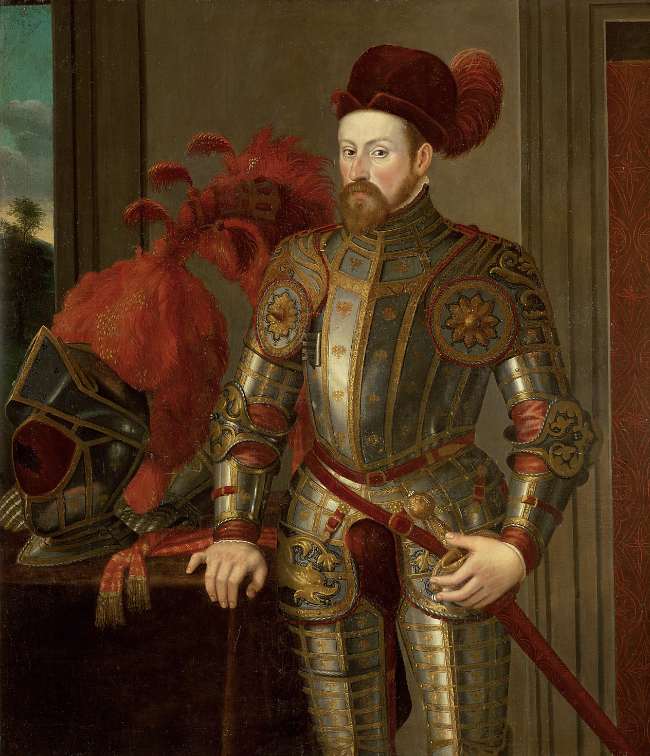 Francesco Terzio (?), Ritratto di Ferdinando II (1550 circa; olio su tela, 135 x 130 cm; Vienna, Kunsthistorisches Museum) Â©KHM Museumsverband
