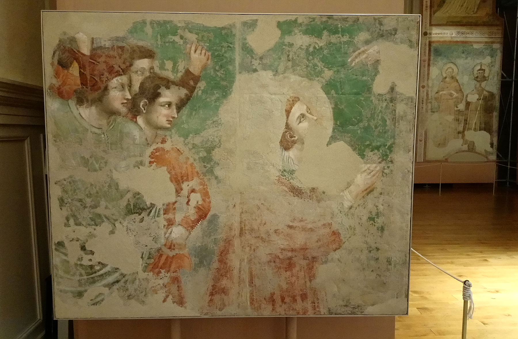 Gli affreschi della chiesa di Santa Chiara, di Pietro da Rimini, conservati al Museo Nazionale di Ravenna
