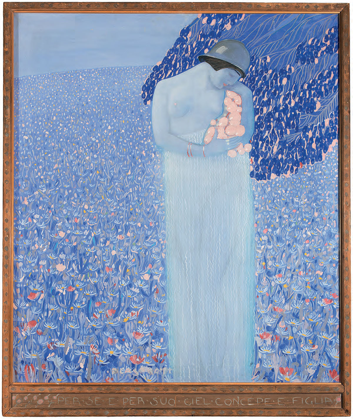 Felice Casorati, Fa come natura face in foco (Par., IV, 77) (1917; tempera su tela, 120 x 110 cm; Collezione privata, courtesy Galleria Narciso, Torino)
