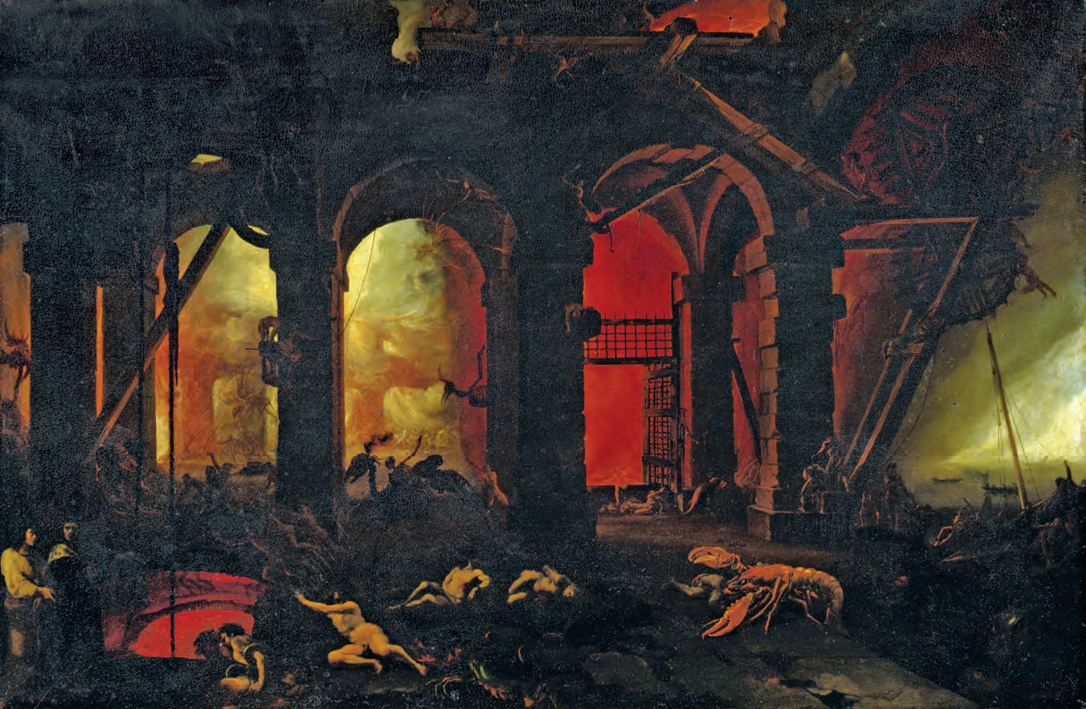 Filippo Napoletano, Dante e Virgilio all’Inferno (ante 1618-1620; olio su tavola, 44 × 67 cm; Firenze, Gallerie degli Uffizi, Gallerie delle Statue e delle Pitture)
