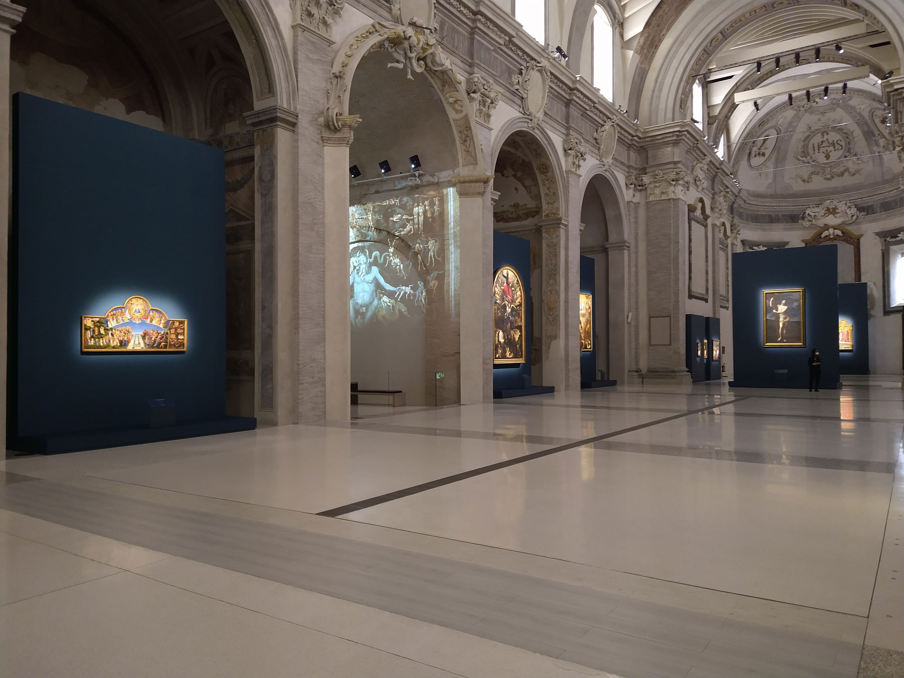 Sala della mostra Dante. La visione dell'arte
