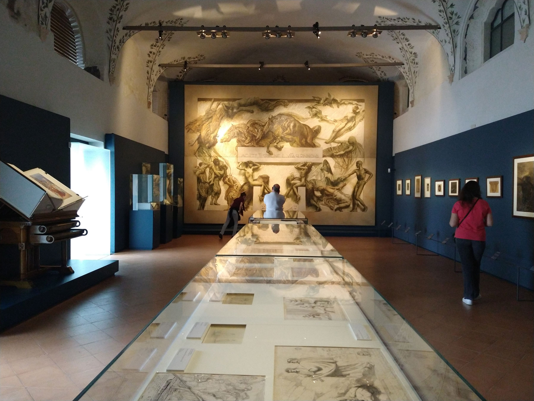 Sala della mostra Dante. La visione dell'arte
