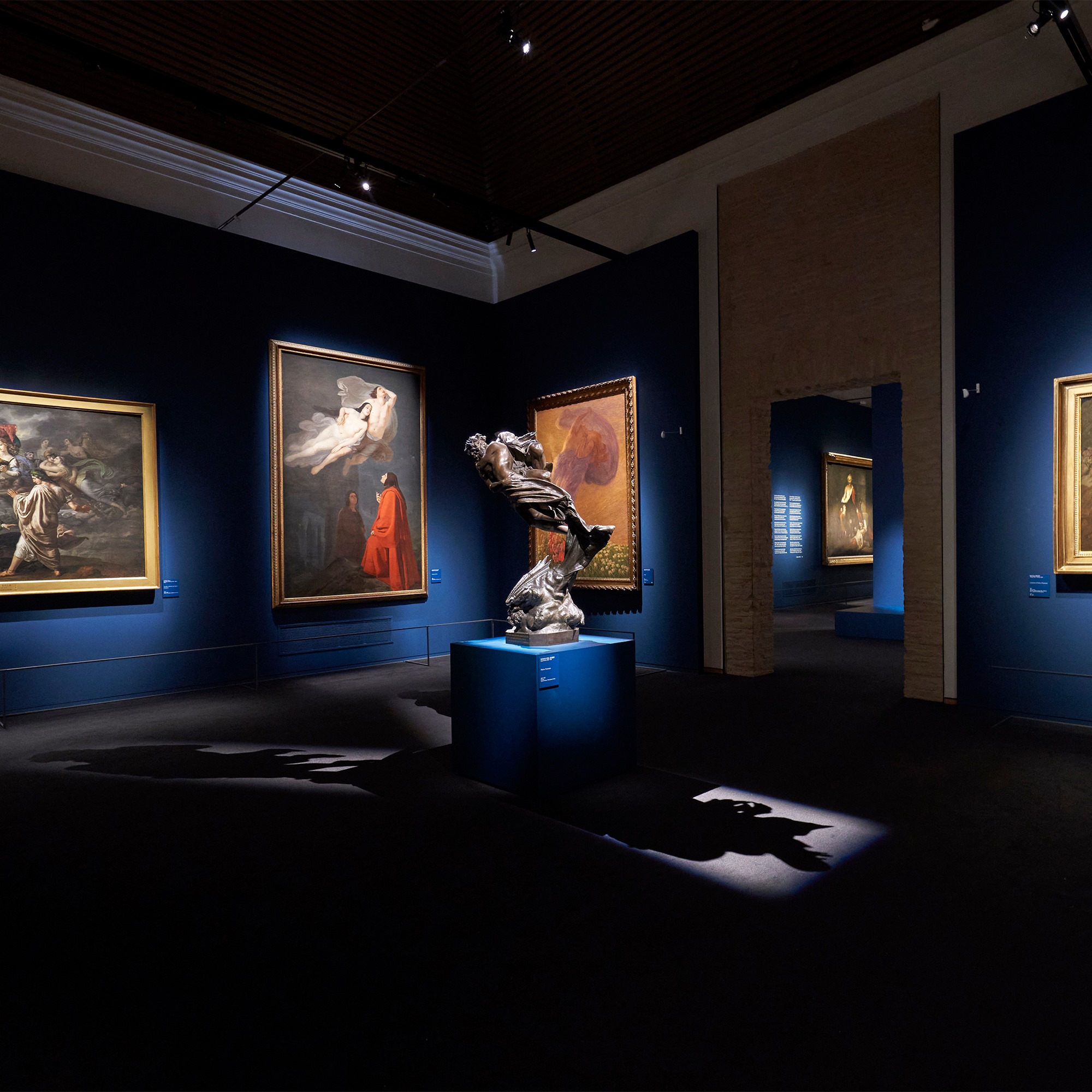 Sala della mostra Dante. La visione dell'arte
