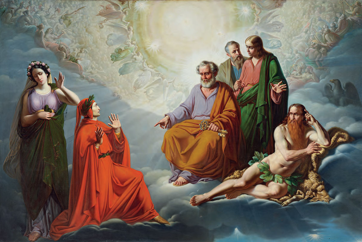 Tommaso De Vivo, Paradiso (1863; olio su tela, 161 x 240 cm; Napoli, Palazzo Reale, in comodato presso la Reggia di Caserta)
