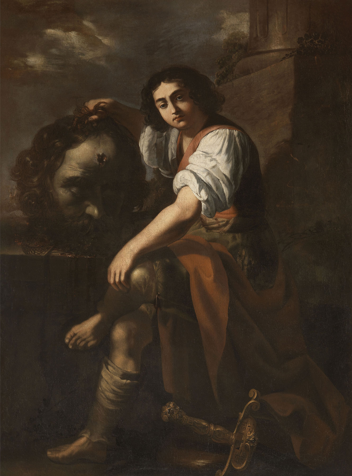 Artemisia Gentileschi, David con la testa di Golia (1630-1631; olio su tela, 203,5 x 152 cm; Collezione privata)
 Artemisia Gentileschi, David con la testa di Golia (1630-1631; olio su tela, 203,5 x 152 cm; Collezione privata)