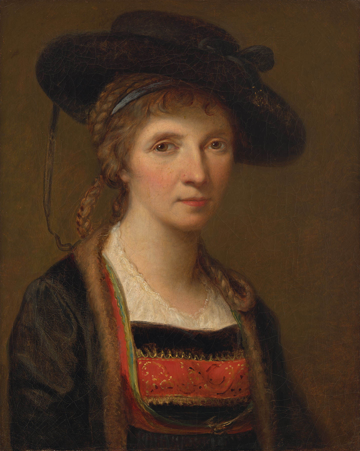 Angelika Kauffmann, Autoritratto in costume tradizionale del Bregenzerwald (1781; Innsbruck, Tiroler Landesmuseen)
