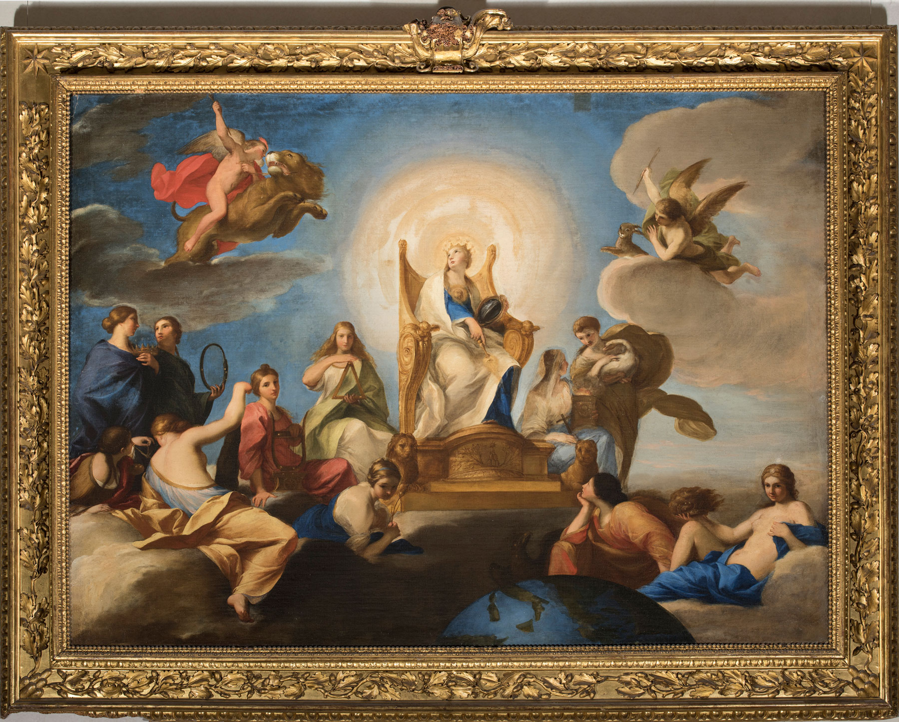 Andrea Sacchi, Allegoria della Divina Sapienza (1655-1658; olio su tela, 160 x 208 cm; Roma, Gallerie Nazionali di Arte Antica) © (MiC) - Bibliotheca Hertziana, Istituto Max Planck per la storia dell'arte/Enrico Fontolan
 Andrea Sacchi, Allegoria della Divina Sapienza (1655-1658; olio su tela, 160 x 208 cm; Roma, Gallerie Nazionali di Arte Antica) © (MiC) - Bibliotheca Hertziana, Istituto Max Planck per la storia dell'arte/Enrico Fontolan
