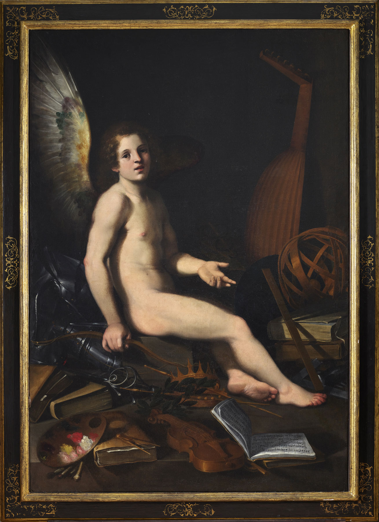 Astolfo Petrazzi, Il genio delle Arti (Amore vincitore) (1628; olio su tela, 169 x 117 cm; Roma, Gallerie Nazionali di Arte Antica) © (MiC) - Bibliotheca Hertziana, Istituto Max Planck per la storia dell'arte/Enrico Fontolan
 Astolfo Petrazzi, Il genio delle Arti (Amore vincitore) (1628; olio su tela, 169 x 117 cm; Roma, Gallerie Nazionali di Arte Antica) © (MiC) - Bibliotheca Hertziana, Istituto Max Planck per la storia dell'arte/Enrico Fontolan