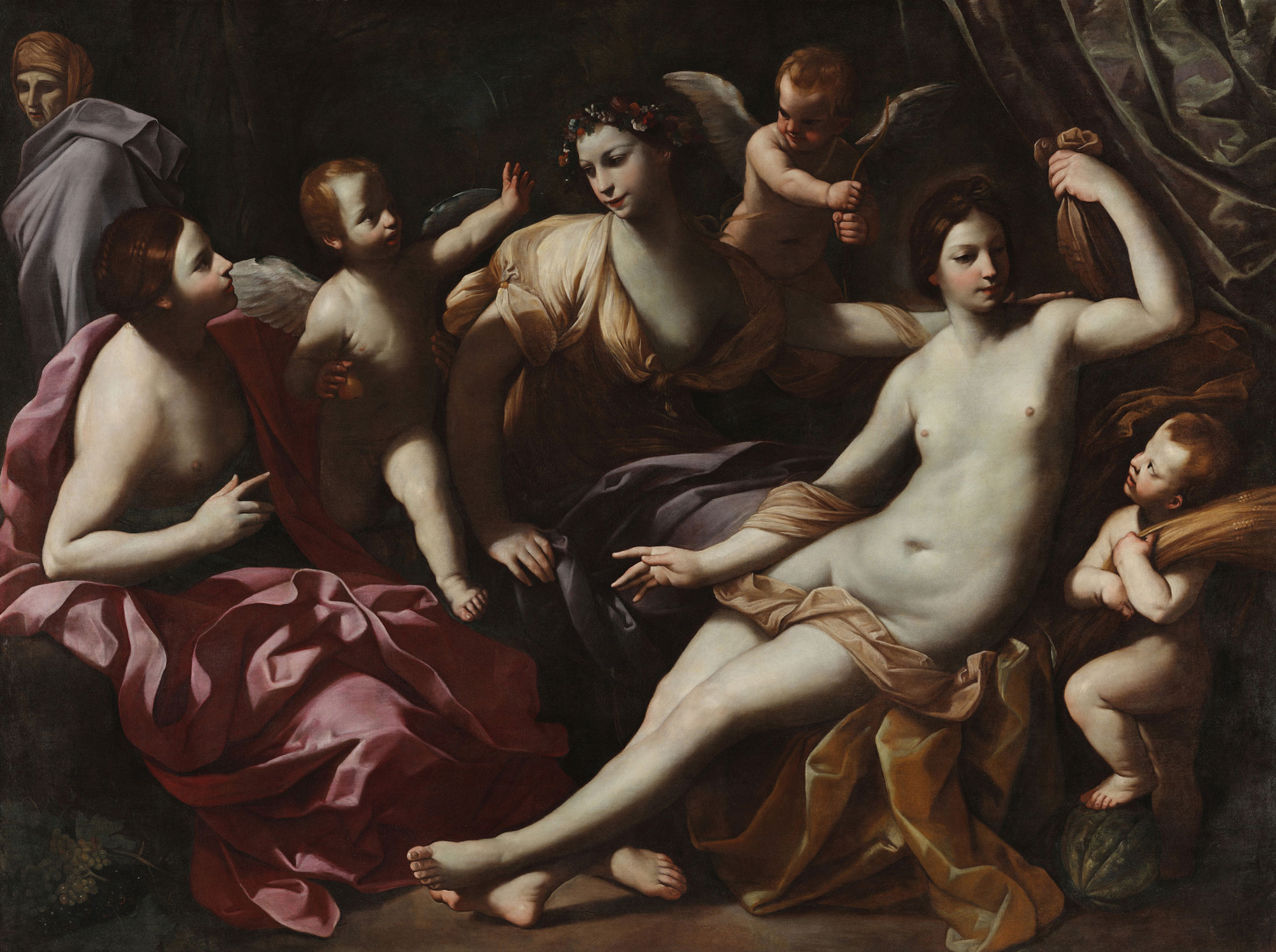 Guido Reni, Le quattro stagioni (1617-1620; olio su tela, 175 x 230 cm; Napoli, Museo e Real Bosco di Capodimonte)
 Guido Reni, Le quattro stagioni (1617-1620; olio su tela, 175 x 230 cm; Napoli, Museo e Real Bosco di Capodimonte)