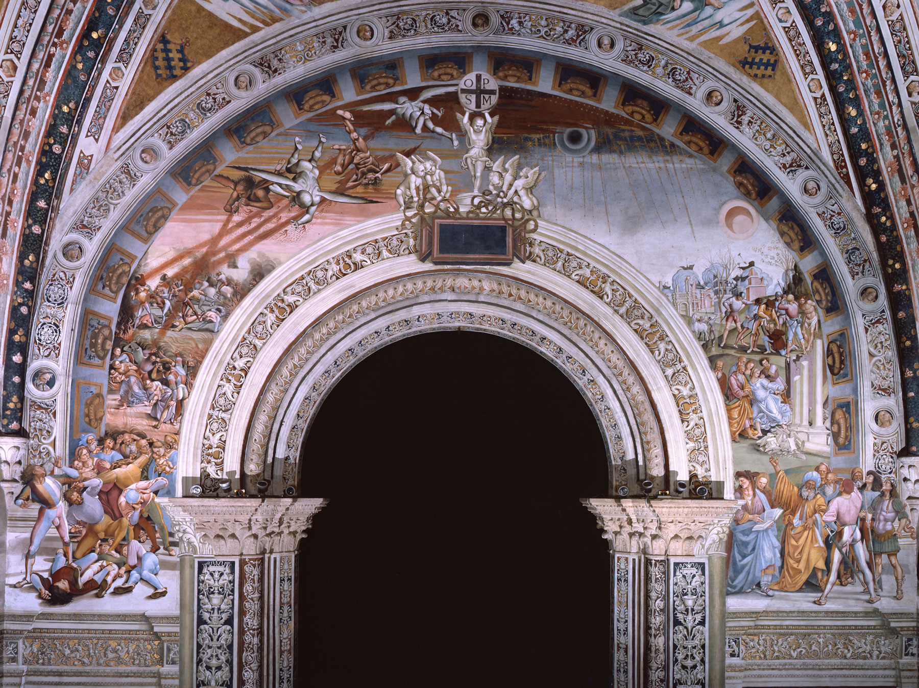 Luca Signorelli, Il Finimondo (1499- 1504; affresco; Orvieto, Duomo, Cappella Nova)
