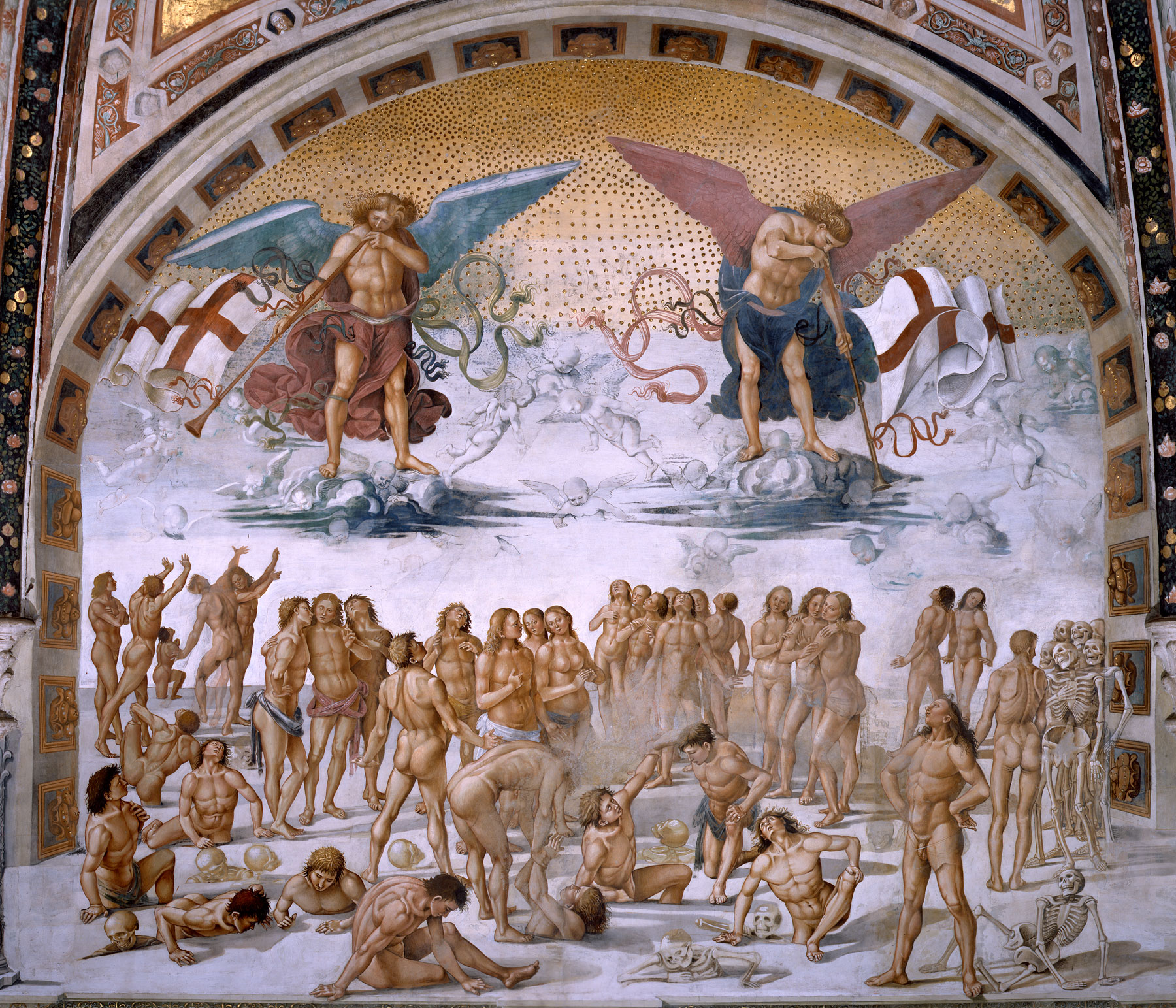 Luca Signorelli, La Resurrezione dei corpi (1499-1504; affresco; Orvieto, Duomo, Cappella Nova)
