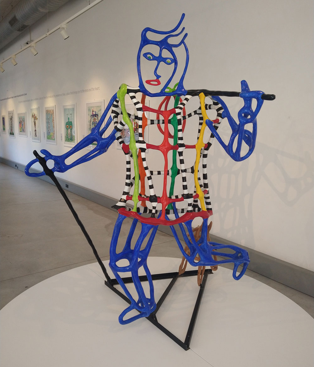 Niki de Saint Phalle, Le Fou (1990; poliestere e resina dipinta, metallo; Collezione Il Giardino dei Tarocchi)
