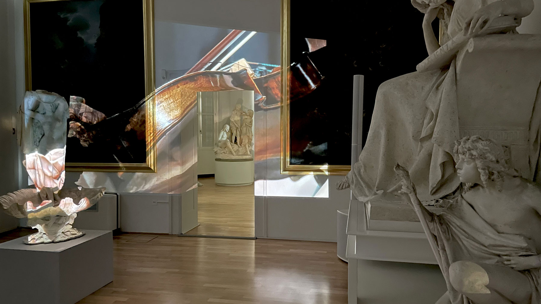 Adriano Kestenholz, Vincenzo Vela. Il sogno della materia, veduta dell'installazione
