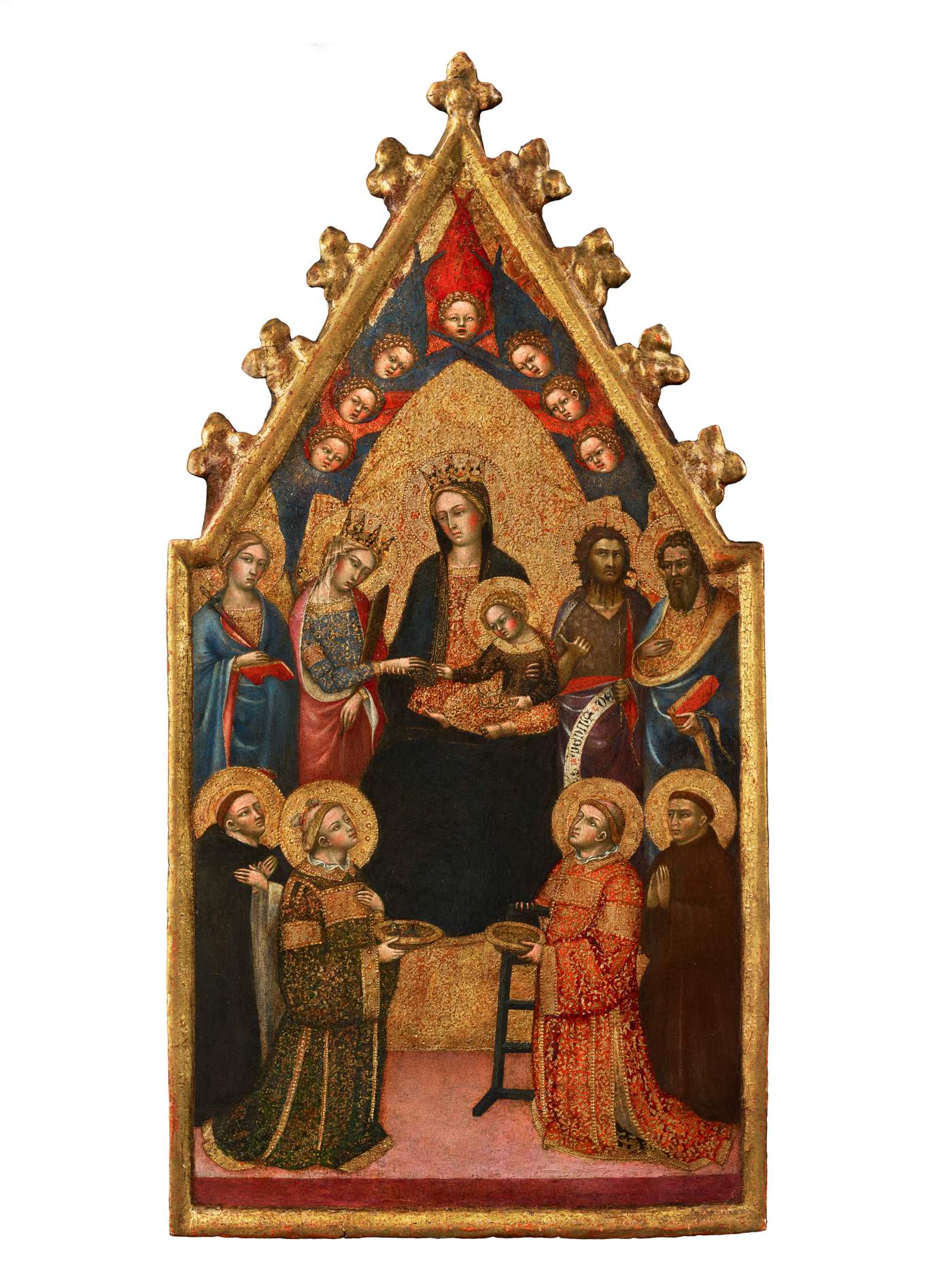 Gregorio di Cecco di Lucca, Matrimonio mistico di santa Caterina con santi, cherubini e serafini
