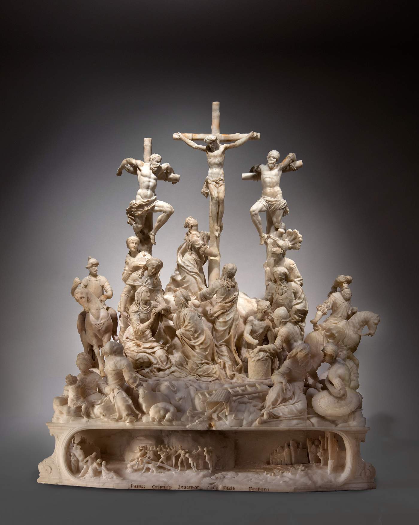 Pietro Orlando, Monte Calvario (1680 circa; alabestro, 65 x 51 x 25 cm)
