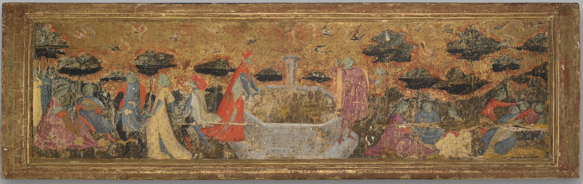Giovanni dal Ponte, Giardino d'amore (1430 circa; tempera su tavola, 51,1 x 167,3 x 5,7 cm; New Haven, Yale University Art Gallery)
 Giovanni dal Ponte, Giardino d'amore (1430 circa; tempera su tavola, 51,1 x 167,3 x 5,7 cm; New Haven, Yale University Art Gallery)
