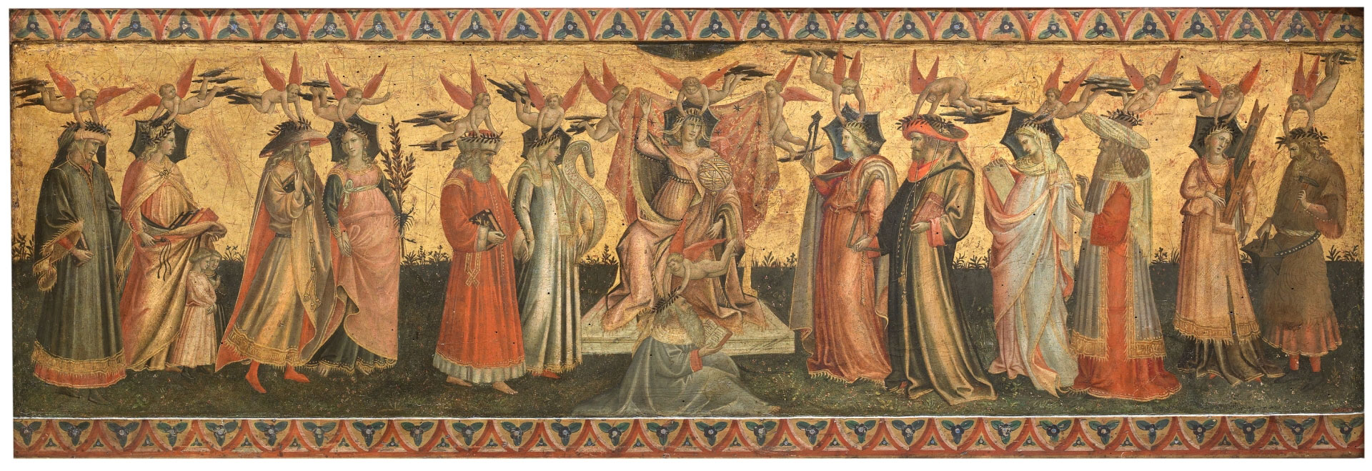 Giovanni dal Ponte, Allegoria delle Arti liberali (1435 circa; tempera su tavola, 56 x 155 cm; Madrid, Museo del Prado)
 Giovanni dal Ponte, Allegoria delle Arti liberali (1435 circa; tempera su tavola, 56 x 155 cm; Madrid, Museo del Prado)