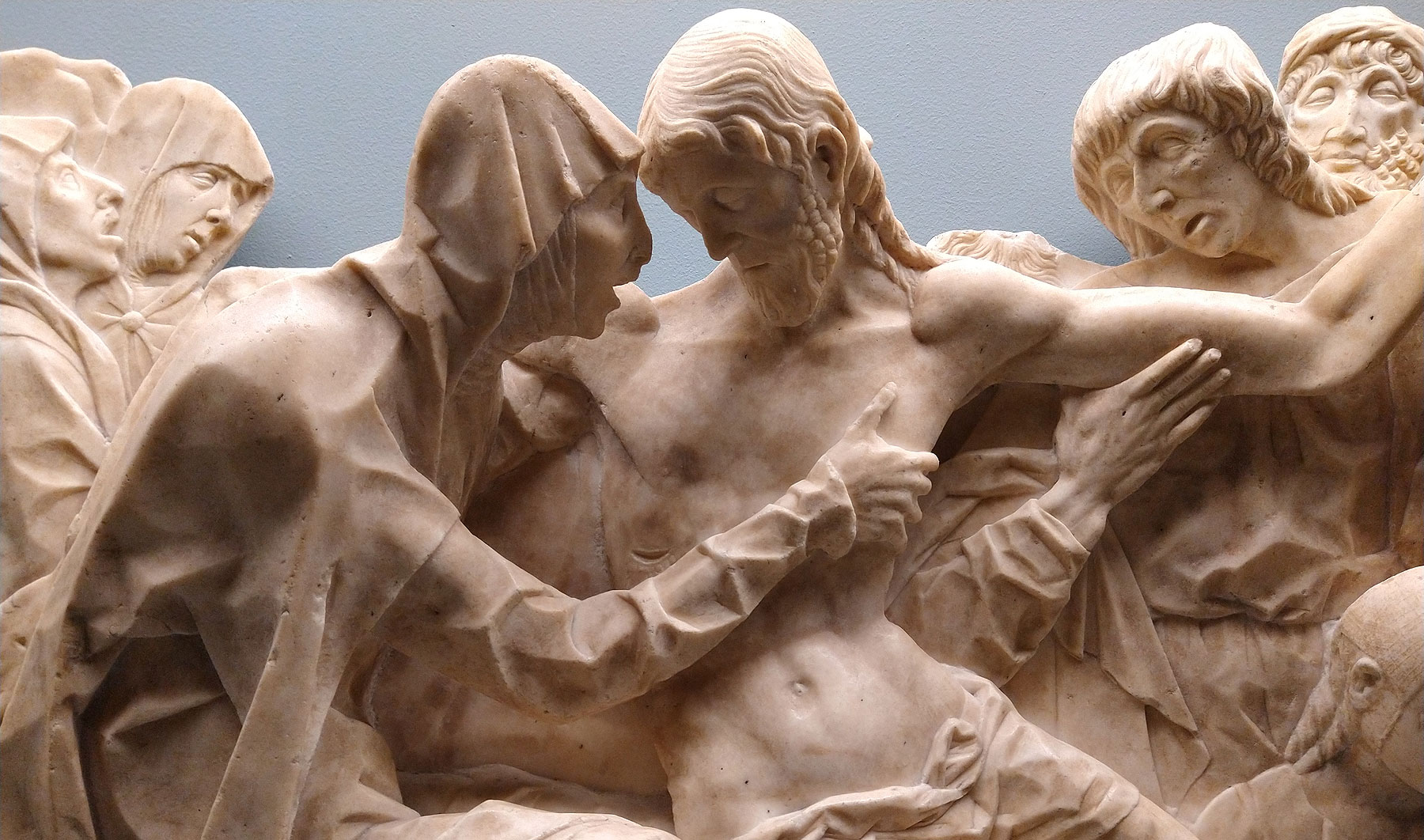 Antonio Mantegazza, Beweinung des toten Christus, Detail