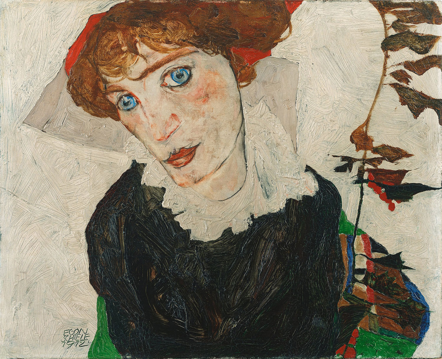 Egon Schiele, Ritratto di Wally Neuzil (1912; olio su tavola, 32 x 39,8 cm; Vienna, Leopold Museum)
