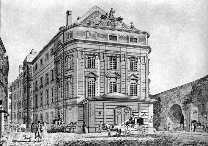 Il Theater am KÃ¤rntnertor in una litografia del 1830
