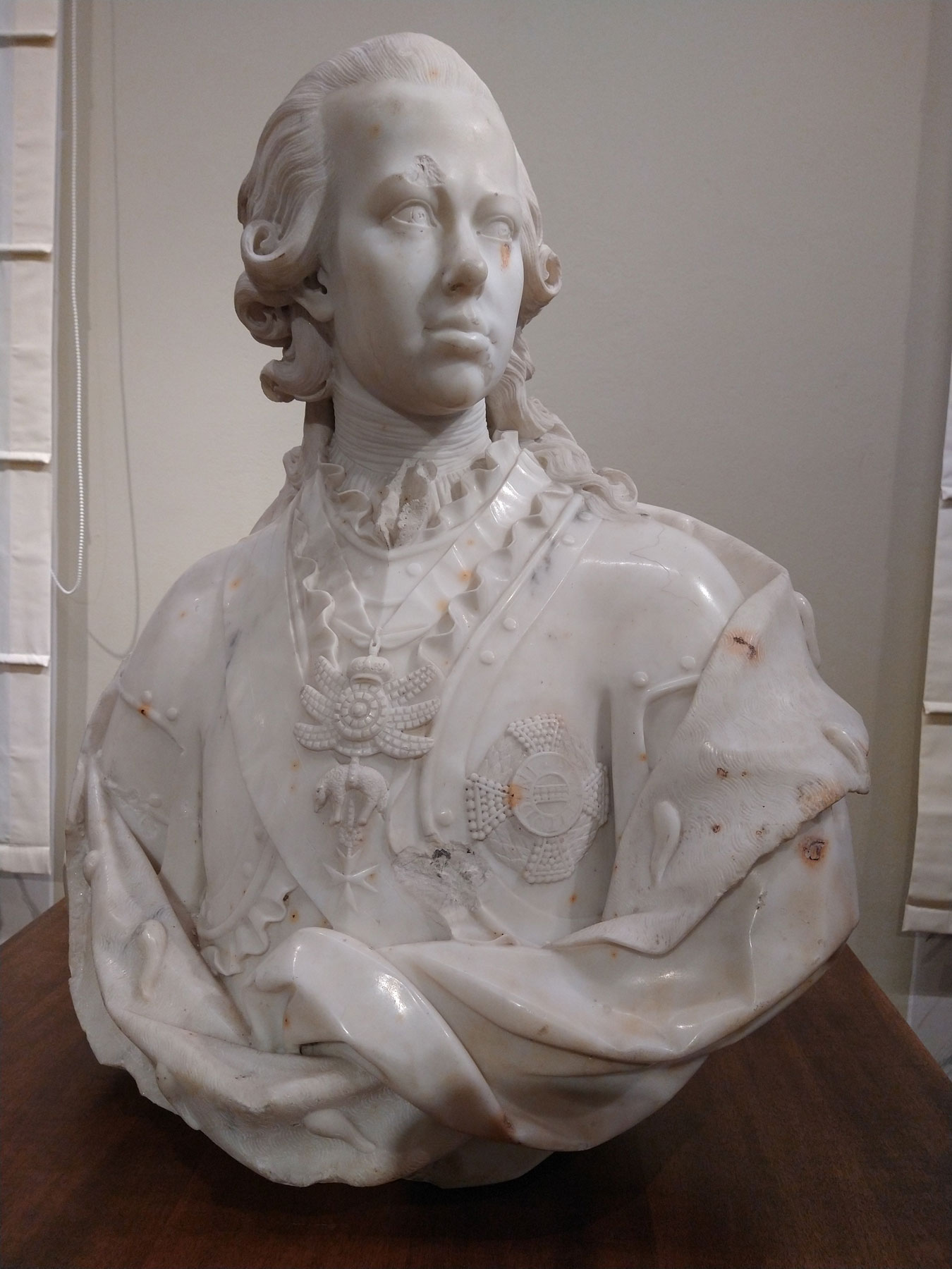 Giovanni Antonio Cybei, Ritratto di Pietro Leopoldo d’Asburgo-Lorena, Granduca di Toscana (1771; busto in marmo statuario, 77 x 70 x 45 cm; Pisa, Museo Nazionale di Palazzo Reale, Direzione Regionale Musei della Toscana)
 Giovanni Antonio Cybei, Ritratto di Pietro Leopoldo d’Asburgo-Lorena, Granduca di Toscana (1771; busto in marmo statuario, 77 x 70 x 45 cm; Pisa, Museo Nazionale di Palazzo Reale, Direzione Regionale Musei della Toscana)