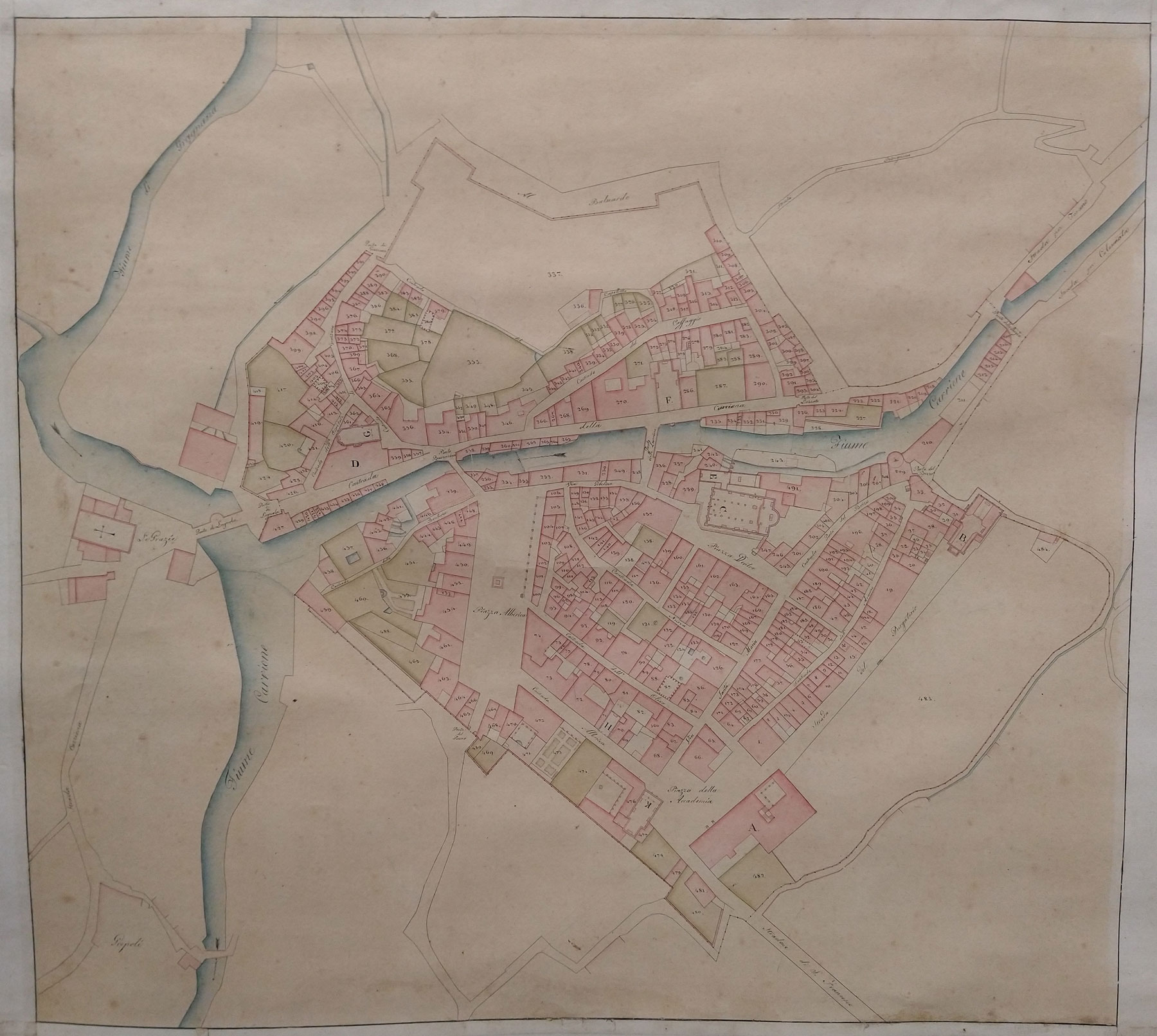 Pianta di Carrara (1822; Massa, Archivio di Stato)
 Pianta di Carrara (1822; Massa, Archivio di Stato)