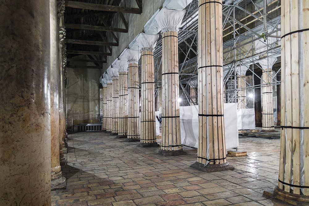 Il cantiere di restauro
