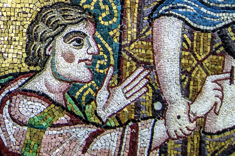 Dettagli dei mosaici. Foto di Egisto Nino Ceccatelli
