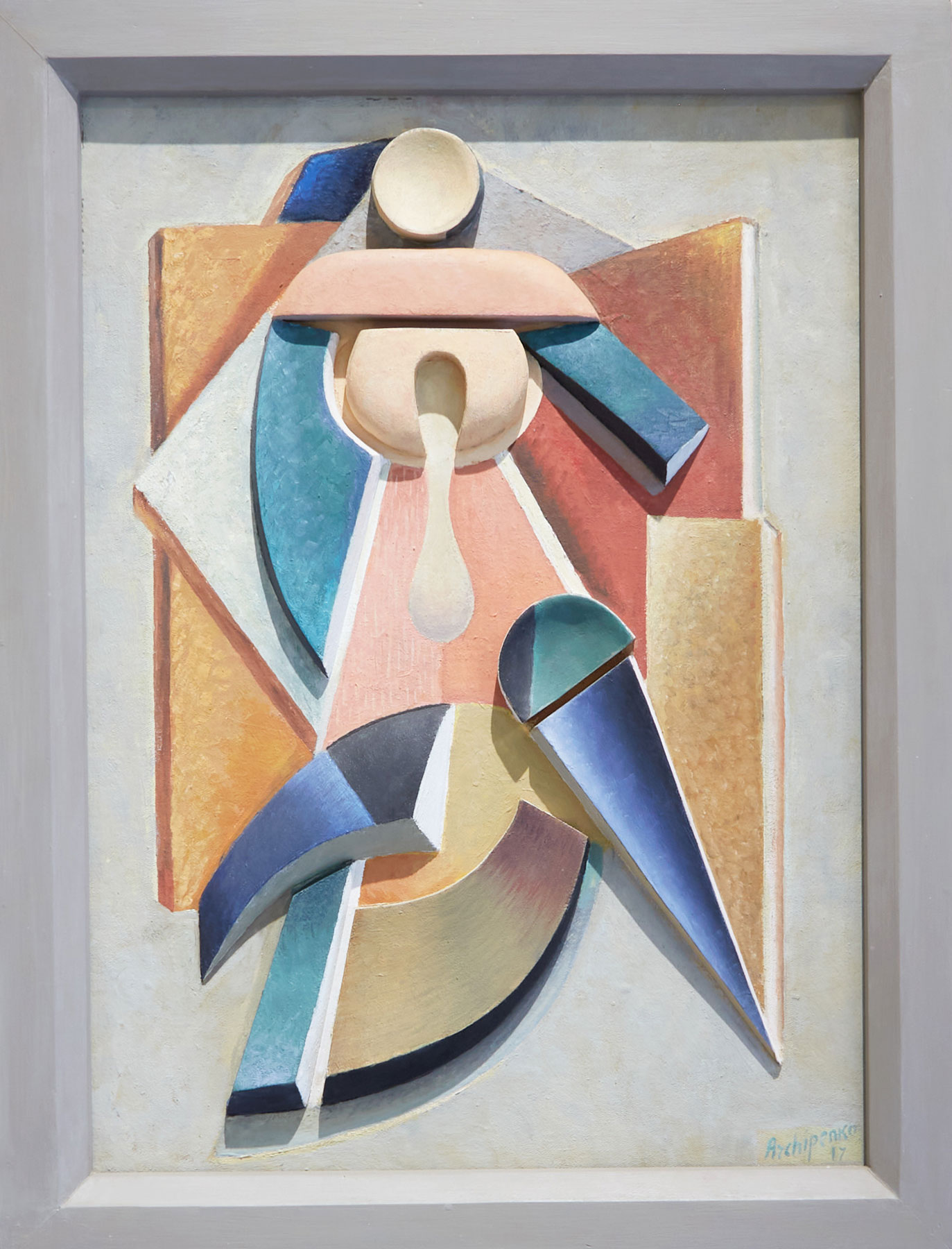 Alexander Archipenko, Figure (1917-1921; pittura e legno, 68,5 x 52 cm)
 Alexander Archipenko, Figure (1917-1921; pittura e legno, 68,5 x 52 cm)