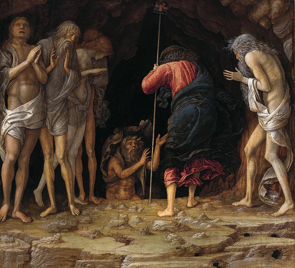 Andrea Mantegna, Discesa al Limbo (1492; tempera e oro su tavola, 38,8 x 42,3 cm; Collezione privata)
 Andrea Mantegna, Discesa al Limbo (1492; tempera e oro su tavola, 38,8 x 42,3 cm; Collezione privata)