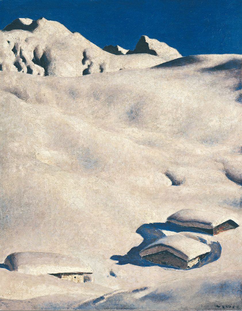 Alfons Walde, Alpen in Schnee (1926; olio su tela, 128 x 100,5 cm; KitzbÃ¼hel, Museum KitzbÃ¼hel)
