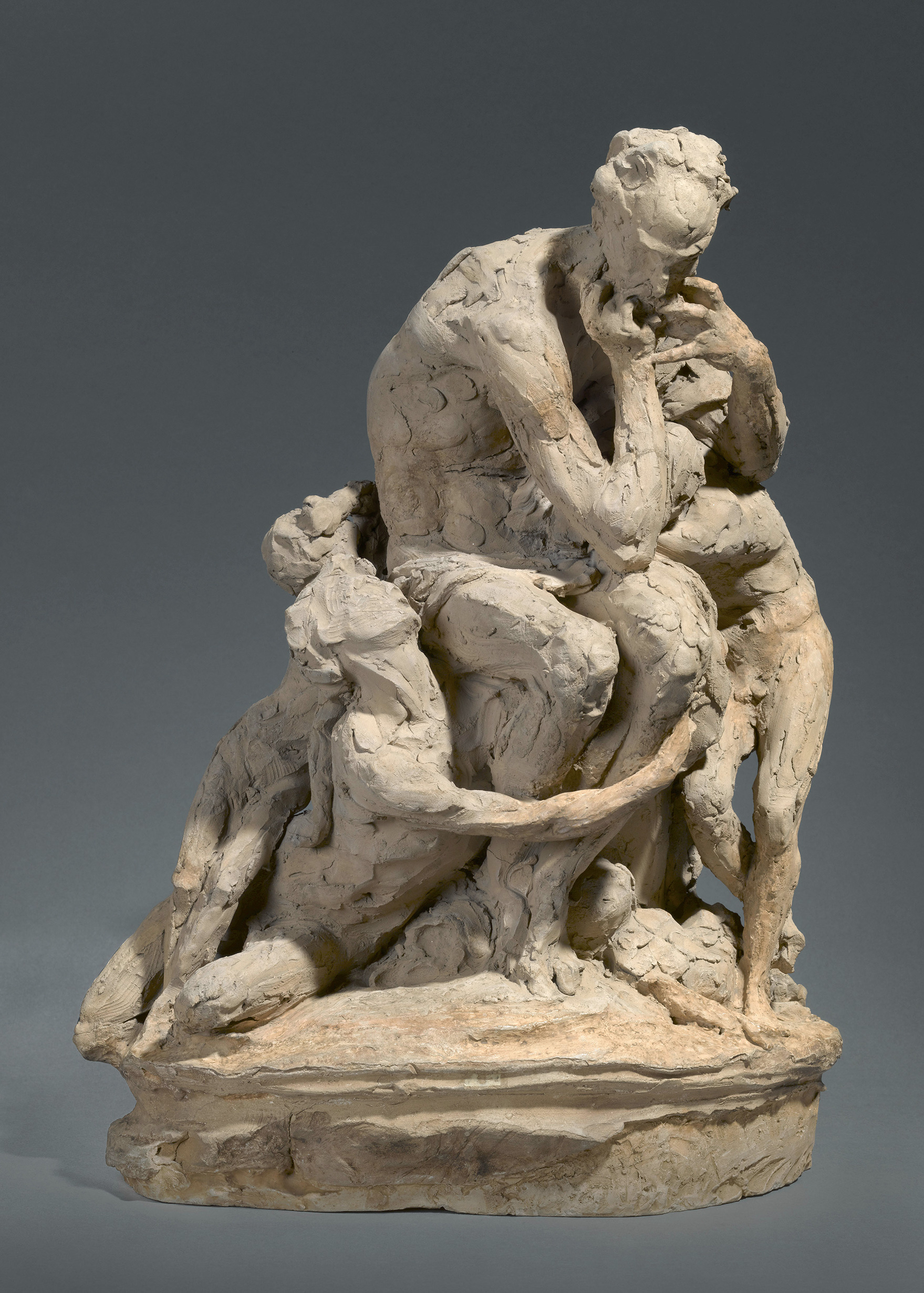 Jean-Baptiste Carpeaux, Ugolino e i suoi figli (1860 circa; terracotta, 56 x 41 x 28 cm; Parigi, Musée d'Orsay)
