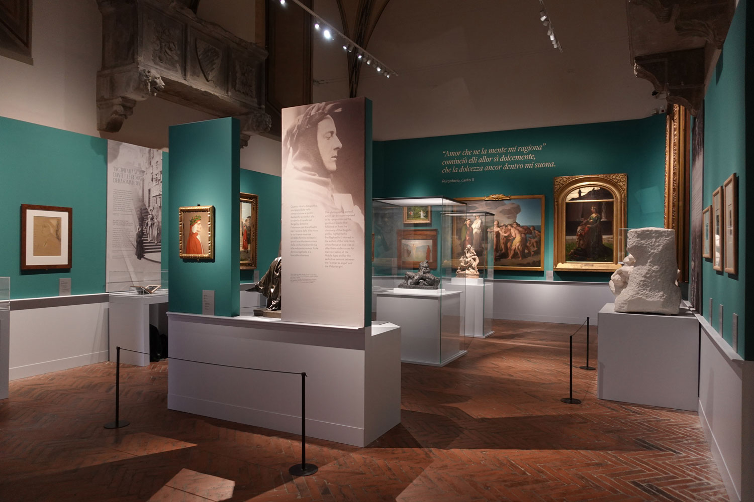 Sala della mostra La mirabile visione. Dante e la Commedia nell'immaginario simbolista
