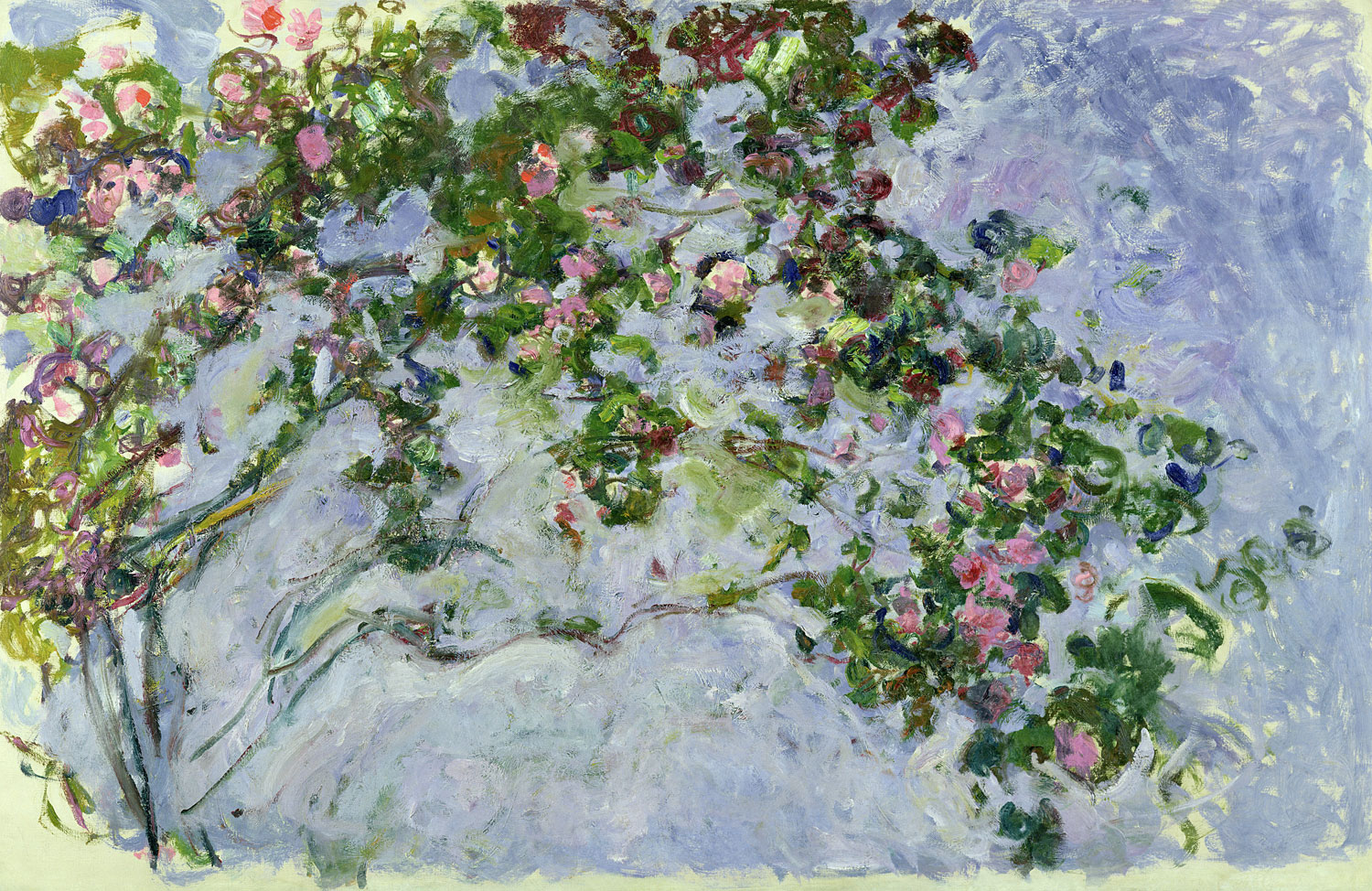 Claude Monet, Le rose (1925-1926; olio su tela, 130x200 cm; Parigi, Musée Marmottan Monet, lascito Michel Monet, 1966 Inv. 5096) © Musée Marmottan Monet, Académie des beaux-arts, Paris
 Claude Monet, Le rose (1925-1926; olio su tela, 130x200 cm; Parigi, Musée Marmottan Monet, lascito Michel Monet, 1966 Inv. 5096) © Musée Marmottan Monet, Académie des beaux-arts, Paris