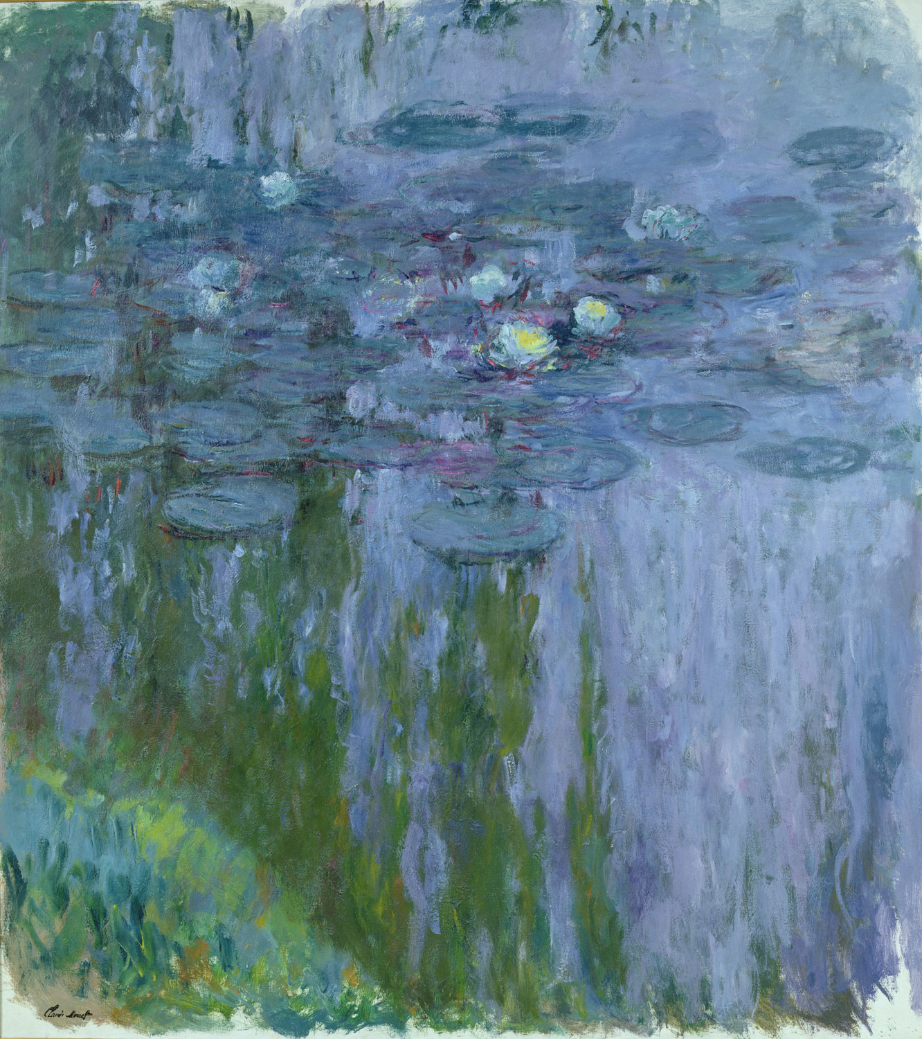 Claude Monet, Ninfee (1916-1919 circa; olio su tela, 200x180 cm; Parigi, Musée Marmottan Monet, lascito Michel Monet, 1966 Inv. 5119) © Musée Marmottan Monet, Académie des beaux-arts, Paris
 Claude Monet, Ninfee (1916-1919 circa; olio su tela, 200x180 cm; Parigi, Musée Marmottan Monet, lascito Michel Monet, 1966 Inv. 5119) © Musée Marmottan Monet, Académie des beaux-arts, Paris
