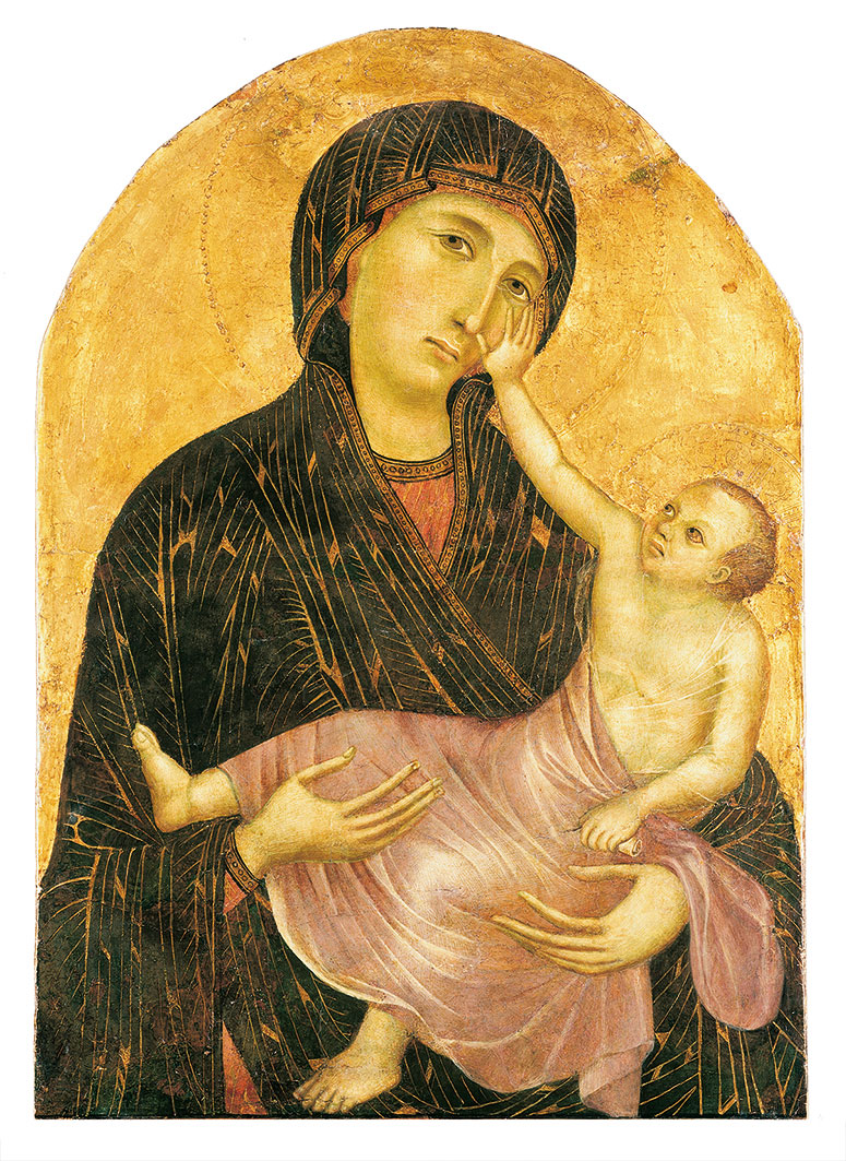 Attribuito a Cimabue, Madonna con il Bambino (1285 circa; tempera su tavola, 68 x 46,3 cm; Castelfiorentino, Museo di Santa Verdiana)
 Attribuito a Cimabue, Madonna con il Bambino (1285 circa; tempera su tavola, 68 x 46,3 cm; Castelfiorentino, Museo di Santa Verdiana)