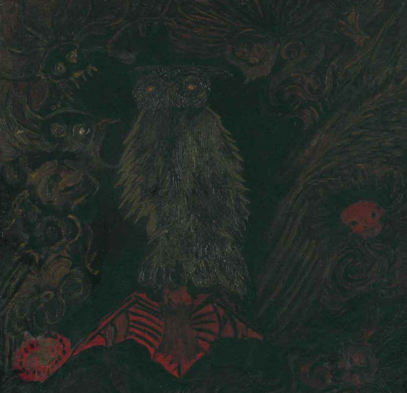 Gabriele Gabrielli, Gufo (1915-1917; olio su tela 70 x 54 cm; Collezione privata, courtesy Galleria Athena, Livorno)
