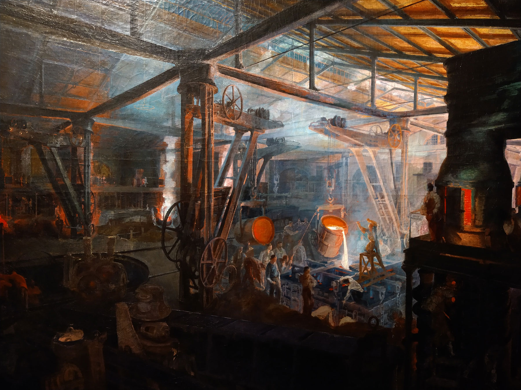 Anders Montan, Interno di acciaieria (1910; olio su tela, 132 x 159 cm; Jarville-la-Maigrange, Pôle muséal du Grand Nancy, Musée de l’Histoire du Fer, inv. 1997.9.2)
 Anders Montan, Interno di acciaieria (1910; olio su tela, 132 x 159 cm; Jarville-la-Maigrange, Pôle muséal du Grand Nancy, Musée de l’Histoire du Fer, inv. 1997.9.2)