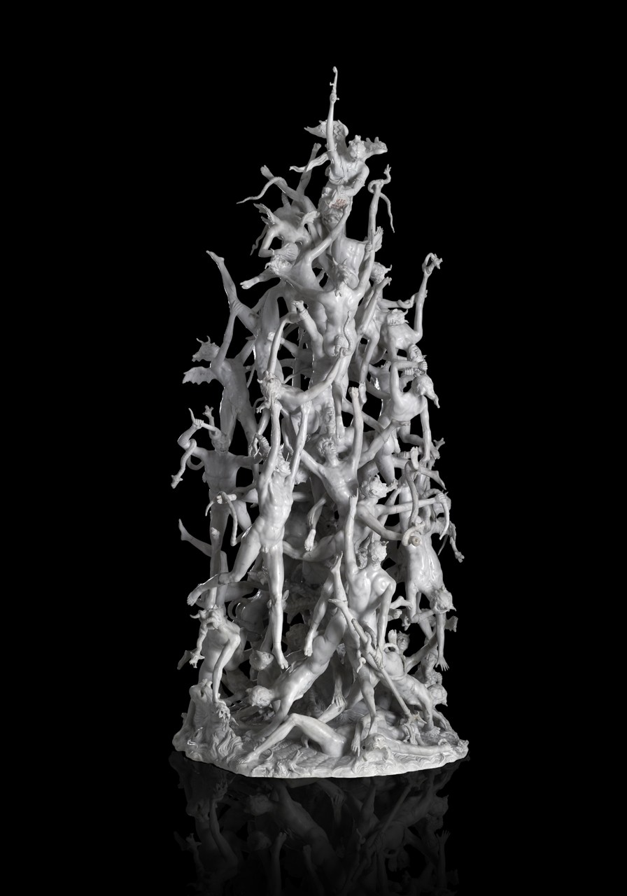 Francesco Bertos (?), La caduta degli angeli ribelli (1725-1735 circa; marmo di Carrara, 168 x 80 x 81 cm; Vicenza, Banca Intesa San Paolo, Gallerie d’Italia – Palazzo Leoni Montanari, inv. 014386)
 Francesco Bertos (?), La caduta degli angeli ribelli (1725-1735 circa; marmo di Carrara, 168 x 80 x 81 cm; Vicenza, Banca Intesa San Paolo, Gallerie d’Italia – Palazzo Leoni Montanari, inv. 014386)