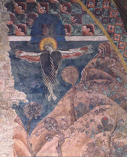 Master of St. Francis, Stigmata of St. Francis (ca. 1260; fresco; Assisi, Lower Basilica of St. Francis)