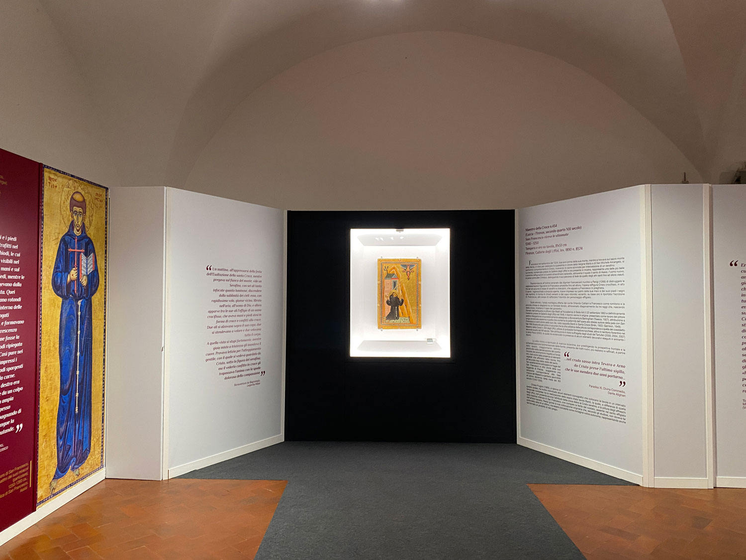 La tavola degli Uffizi in mostra ad Assisi
